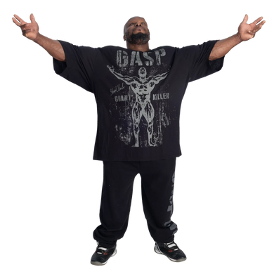 Gasp GK Slub Iron Tee (Washed Black) спортивная мужская футболка для бодибилдинга F-1438 фото