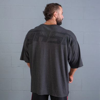 GASP Iron Tee (Dark Grey Melange) чоловіча спортивна футболка для бодібілдингу. F-1525 фото