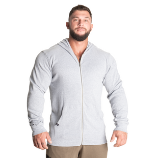 Спортивная мужская кофта Light Zip Hoodie (Grey Melange) Better Bodies KS-472 фото