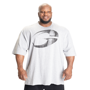 Gasp Pump Cover Iron Tee (Light Grey Melange) спортивная мужская футболка для бодибилдинга. F-1279 фото