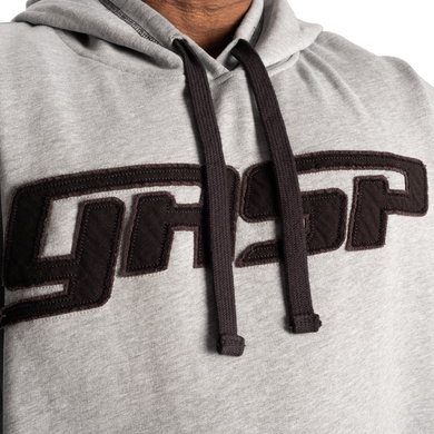GASP Hood Sweater (Gray/Flame) спортивная мужская толстовка для бодибилдинга HS-419 фото