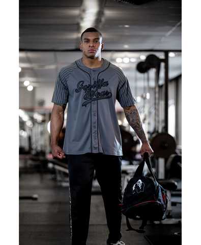 82 Baseball Jersey - Gray - L Gorilla Wear