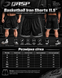 Gasp Basketball Iron Shorts (Black/Red) спортивні чоловічі шорти для бодібілдингу. MhS-1297 фото 6