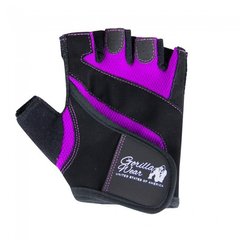 Спортивні жіночі рукавички Women's Gloves (Black/Purple) Gorilla Wear PtJ-603 фото