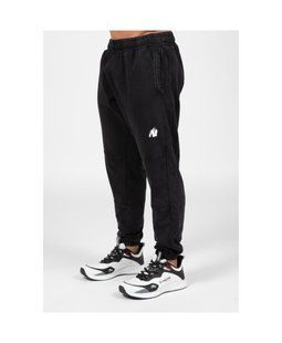 Gorilla Wear Curtis Sweatpants Washed (Black) спортивні чоловічі штани для фітнесу. SwP-1237 фото