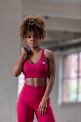 Спортивные женские леггинсы Hilton Seamless Leggings (Fuchsia) Gorilla Wear Lj-1374 фото