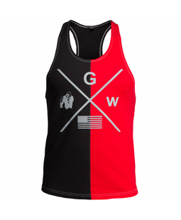 Спортивна чоловіча майка Sterling Stringer (Black/Red) Gorilla Wear M-811 фото