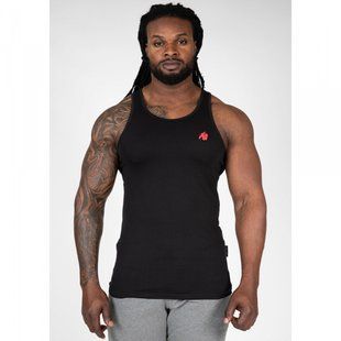 Gorilla Wear Adams Stretch Tank Top (Black) спортивна чоловіча майка для бодібілдингу M-280 фото