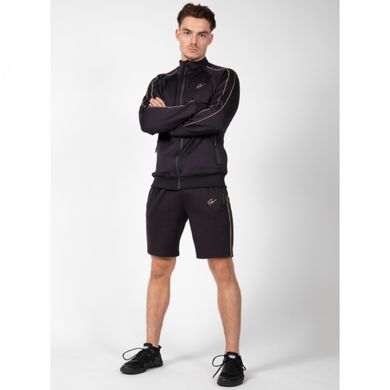 Спортивные мужские шорты Wenden Track Shorts (Black/Gold) Gorilla Wear   TSh-250 фото