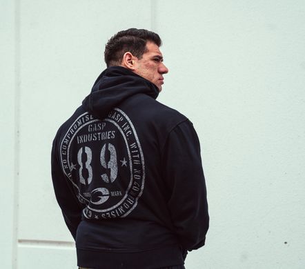 Gasp Inc Classic Hood (Black) спортивная мужская худи для бодибилдинга CIH - 1190 фото