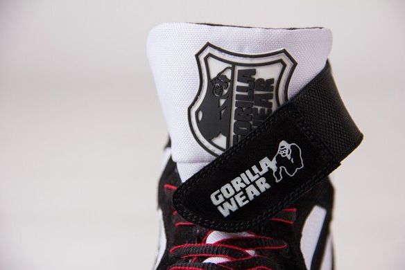 Спортивні жіночі кросівки Chicago High Tops (Black/White/Red) Gorilla Wear BT-493 фото