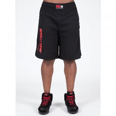 Спортивные мужские шорты Augustine Shorts (Black/Red) Gorilla Wear  SH-1006 фото