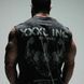 XXXL Explosivefibres "Profile Logo" Box cut Stonewash Sleeveless T - (Black) спортивная мужская безрукавка для бодибилдинга. SL-1465 фото 4