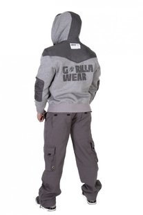 Спортивная мужская куртка DISTURBED JACKET (GRAY) Gorilla Wear KS-496 фото