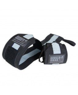 Gorilla Wear Wrist Wraps Ultra (Black/Gray) спортивные кистевьіе бинты для бодибилдинга. BK-1517 фото