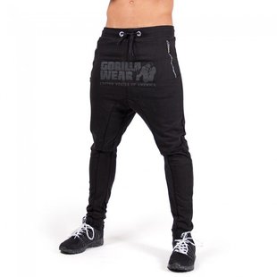 Спортивные мужские штаны  Alabama Drop Joggers (Black)  Gorilla Wear  JS-659 фото