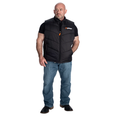 Gasp Puffer Vest (Black) спортивна  чоловіча жилетка  для бодібілдингу. PV-1405 фото