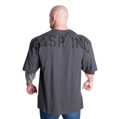 Gasp Skull Division Iron Tee (Dark Grey Melange) спортивна чоловіча футболка для бодібілдингу F-423 фото