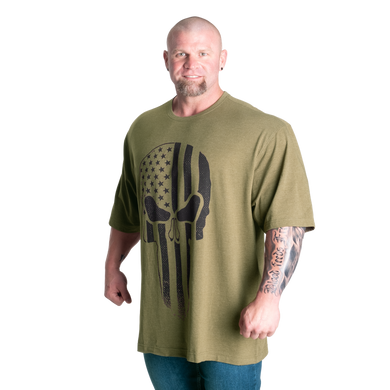Спортивная мужская футболка Skull Division Iron Tee (Army green) Gasp F-423 фото
