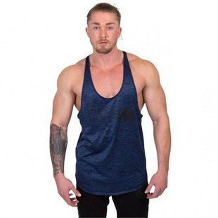 Gorilla Wear Austin Tank (Navy/Black) спортивна чоловіча майка для бодібілдингу M - 967 фото