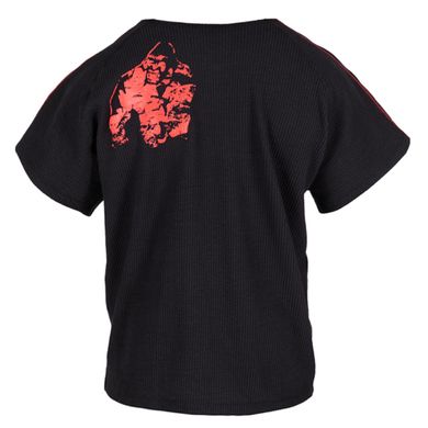 Спортивна чоловіча футболка  Buffalo Workout Top (Black/Red) Gorilla Wear F-1030 фото