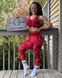 Спортивные женские леггинсы Entice Scrunch Leggings (Red Tie Dye) Better Bodies SjL-1068 фото 5