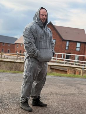 Gasp Iron Camp Baggy Pants V2 (Washed Black) cпортивні чоловічі штани для бодібілдерів. CP-1526 фото