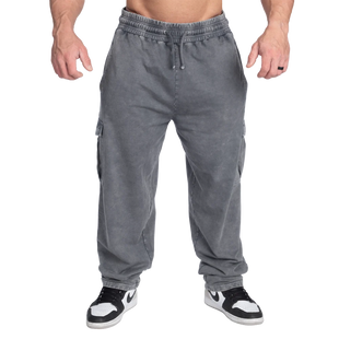 Gasp Iron Camp Baggy Pants V2 (Washed Black) cпортивні чоловічі штани для бодібілдерів. CP-1526 фото