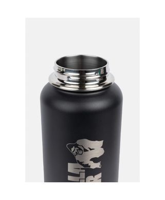 Gorilla Wear Insulated Stainless Steel Water Bottle 1000ML (Black) спортивна пляшка для води. BM-1454 фото