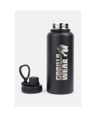 Gorilla Wear Insulated Stainless Steel Water Bottle 1000ML (Black) спортивна пляшка для води. BM-1454 фото