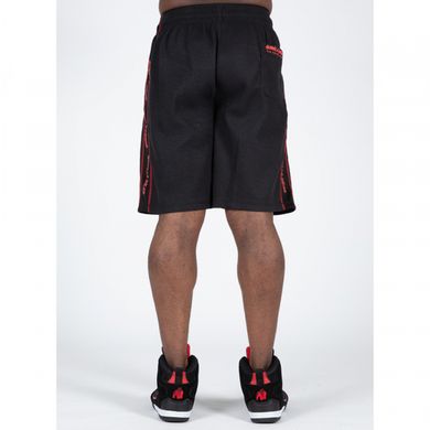 Спортивные мужские шорты Buffalo Old School Shorts (Black/Red) Gorilla Wear   SSh-559 фото