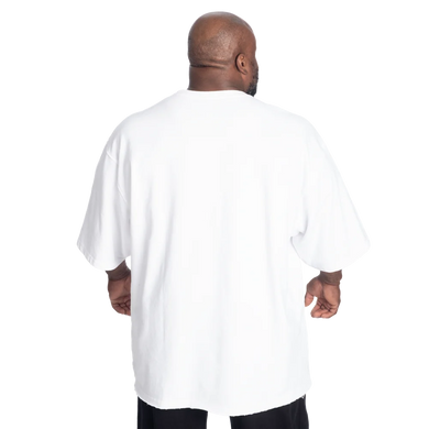 Gasp Heavyweight Iron Tee (White/red) спортивна чоловіча футболка для бодібілдингу F-1439 фото