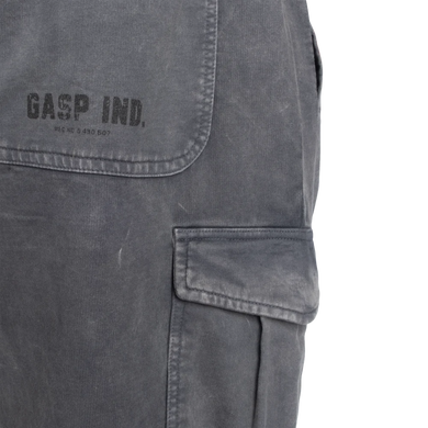 Gasp Iron Camp Baggy Pants V2 (Washed Black) cпортивні чоловічі штани для бодібілдерів. CP-1526 фото