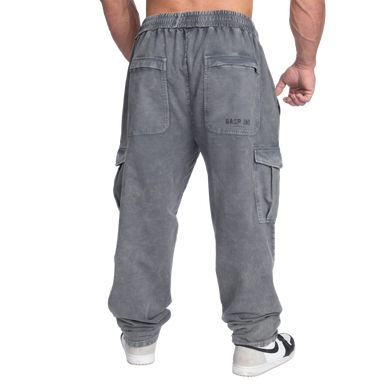Gasp Iron Camp Baggy Pants V2 (Washed Black) cпортивні чоловічі штани для бодібілдерів. CP-1526 фото