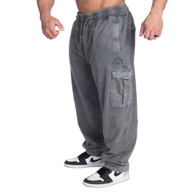 Gasp Iron Camp Baggy Pants V2 (Washed Black) cпортивні чоловічі штани для бодібілдерів. CP-1526 фото