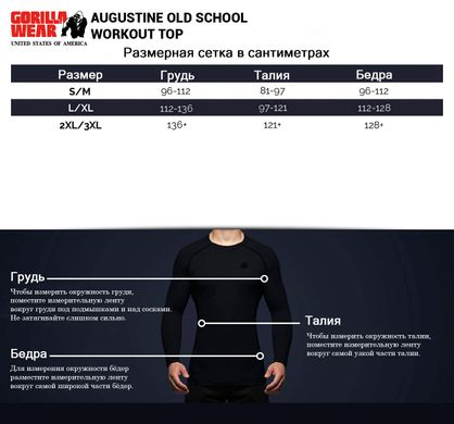 Спортивная мужская футболка Augustine Top (Black/Red) Gorilla Wear TT-259 фото