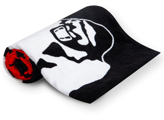 Спортивний рушник для тренувань Classic Gym Towel (Black/Red) Gorilla Wear SpT-918 фото