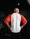 XXXL Explosivefibres "GYM JUNKIE " Old School Varsity Ragtop (Red/White) спортивна чоловіча футболка для бодібілдингу. F-1486 фото 2
