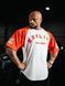 XXXL Explosivefibres "GYM JUNKIE " Old School Varsity Ragtop (Red/White) спортивна чоловіча футболка для бодібілдингу. F-1486 фото 1
