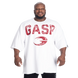Gasp Heavyweight Iron Tee (White/red) спортивна чоловіча футболка для бодібілдингу F-1439 фото 1