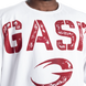 Gasp Heavyweight Iron Tee (White/red) спортивна чоловіча футболка для бодібілдингу F-1439 фото 4