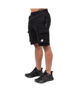 Спортивные мужские шорты Hudson Cargo Sweat Shorts (Black) Gorilla Wear CSh-1238 фото