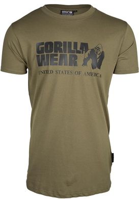 Спортивна чоловіча футболка Classic T-shirt (Oliva) Gorilla Wear  F-112 фото