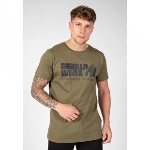 Gorilla Wear  Classic T-shirt (Oliva)спортивна чоловіча футболка для бодібілдингу. F-112 фото
