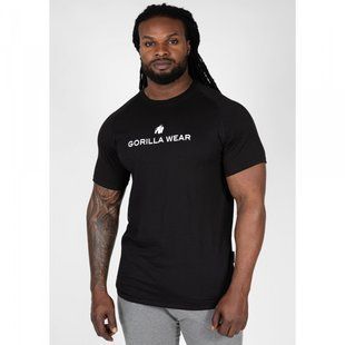 Gorilla Wear Davis T-Shirt (Black)  спортивна чоловіча футболка для бодибилдинга. F-9 фото