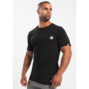 Gorilla Wear Warren T-Shirt (Black)   спортивна чоловіча футболка для бодибилдинга. F-1204 фото