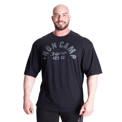 Спортивна чоловіча футболка Throwback iron tee (Black) Gasp F-488 фото
