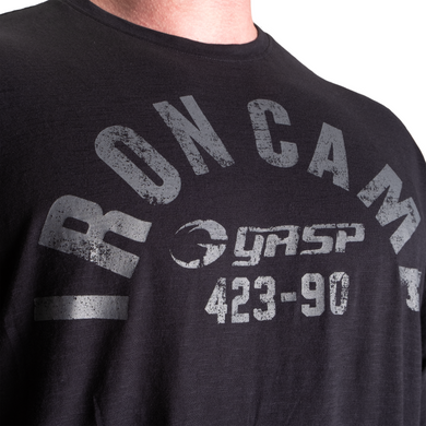 Спортивна чоловіча футболка Throwback iron tee (Black) Gasp F-488 фото