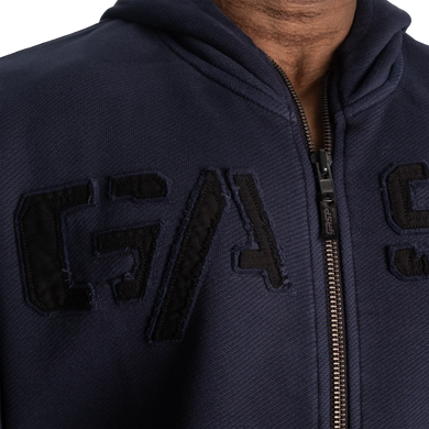 Gasp Heavy Classic Hoodie (Washed Navy) спортивна худі для бодібілдингу. HCH-1421 фото