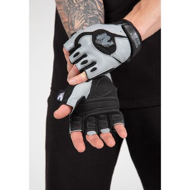 Спортивные мужские перчатки Mitchell Training gloves (Black/Gray) Gorilla Wear PT-1134 фото